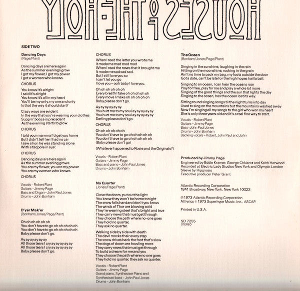 Led Zeppelin - Houses Of The Holy