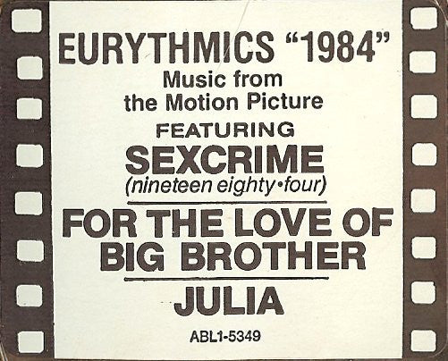 Eurythmics - 1984 (For The Love Of Big Brother)