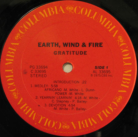 Earth, Wind & Fire - Gratitude
