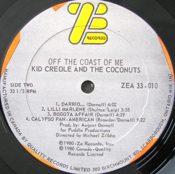 Kid Creole And The Coconuts - Off The Coast Of Me