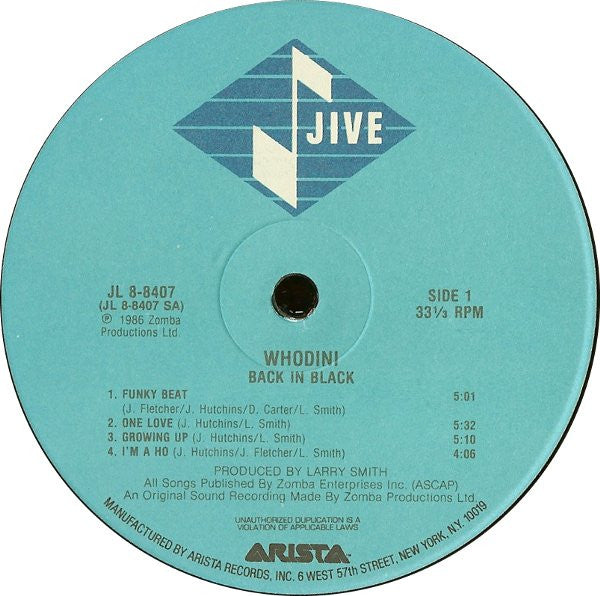 Whodini - Back In Black