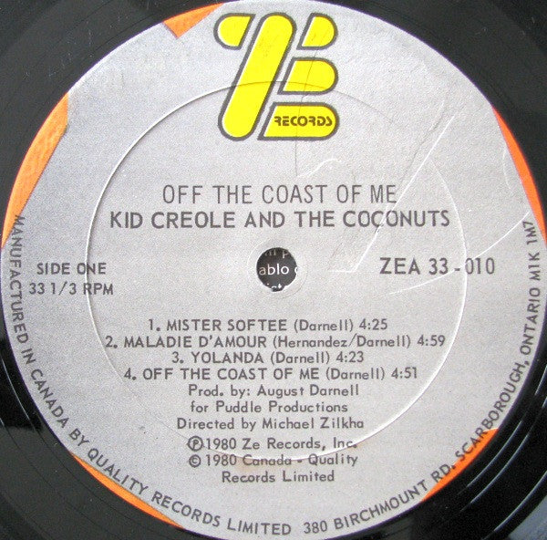 Kid Creole And The Coconuts - Off The Coast Of Me
