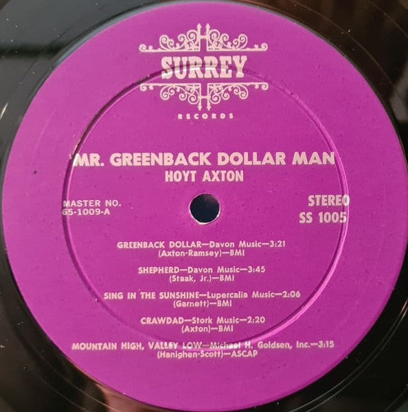 Hoyt Axton - Mr. Greenback Dollar Man