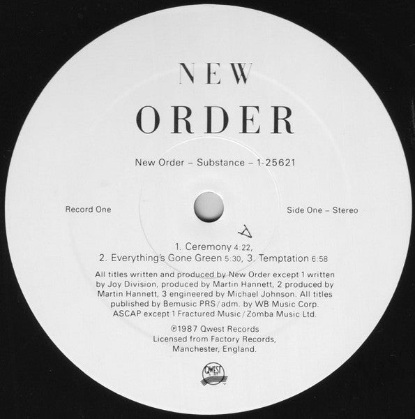 New Order - Substance