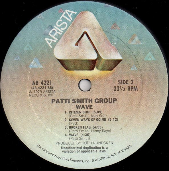 Patti Smith Group - Wave