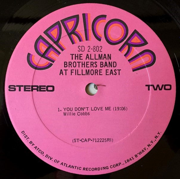 The Allman Brothers Band - The Allman Brothers Band At Fillmore East