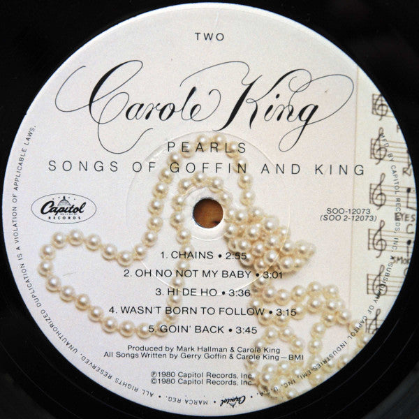 Carole King - Pearls Songs Of Goffin And King