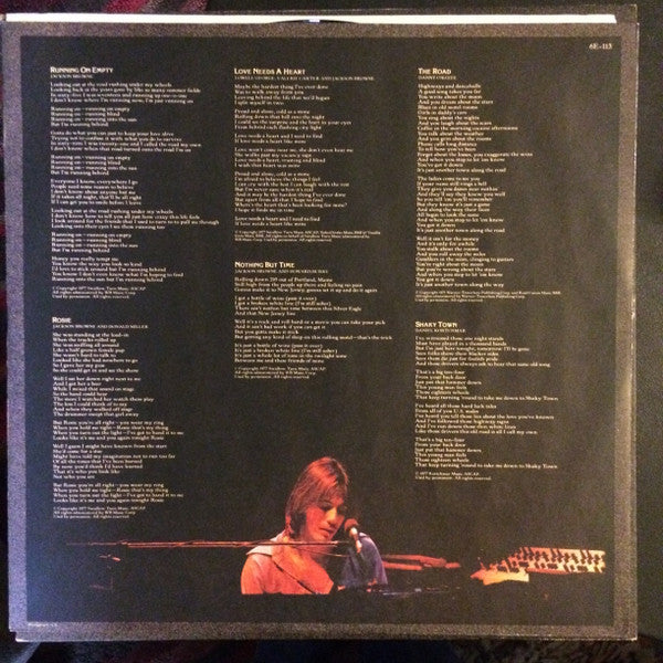 Jackson Browne - Running On Empty