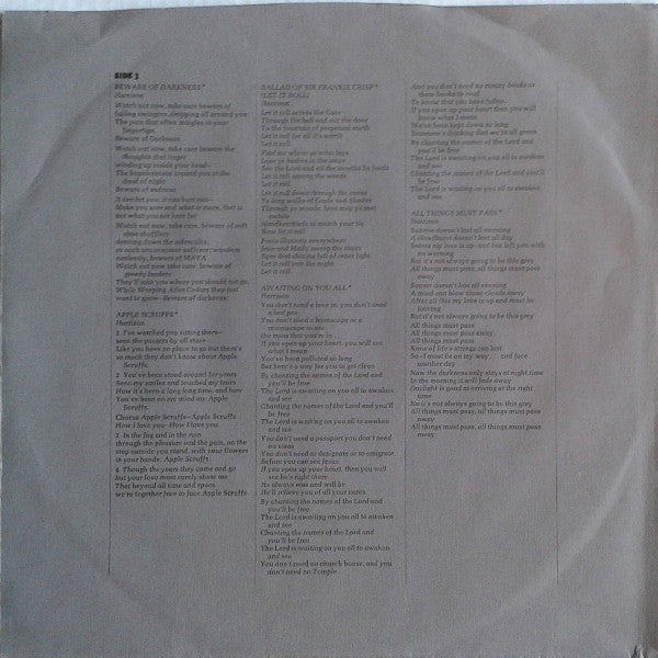 George Harrison - All Things Must Pass