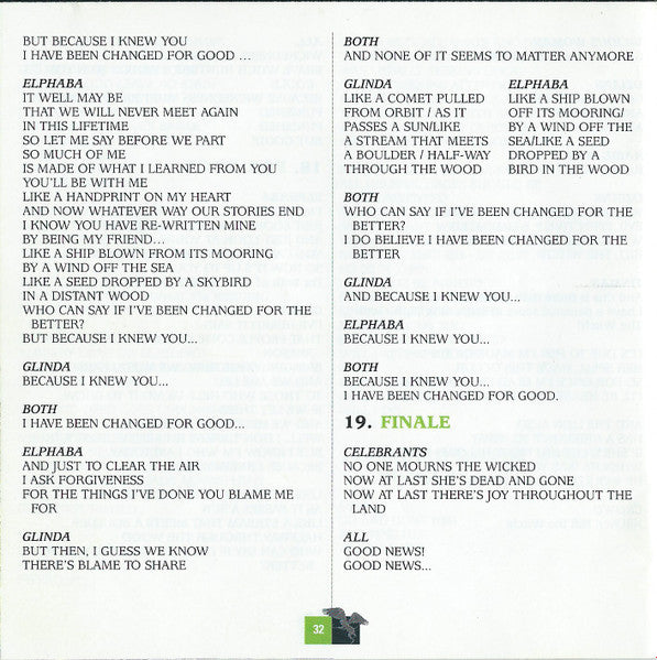 Stephen Schwartz - Wicked (Original Broadway Cast Recording)