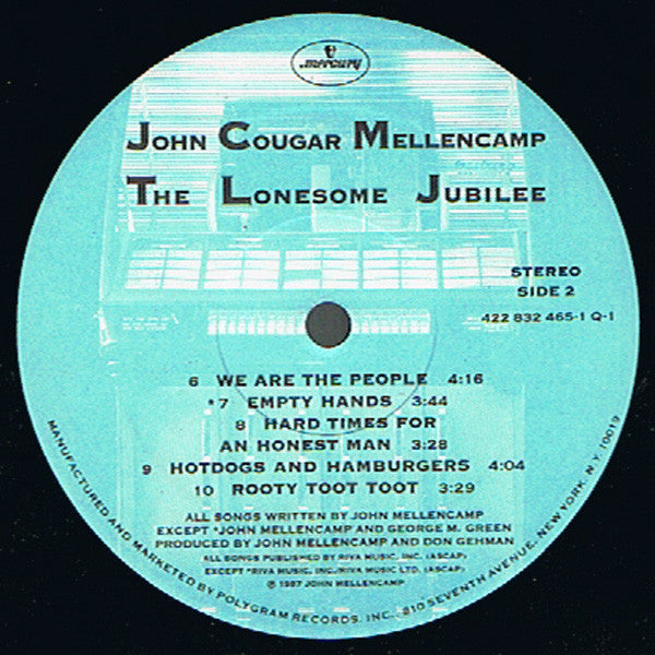 John Cougar Mellencamp - The Lonesome Jubilee