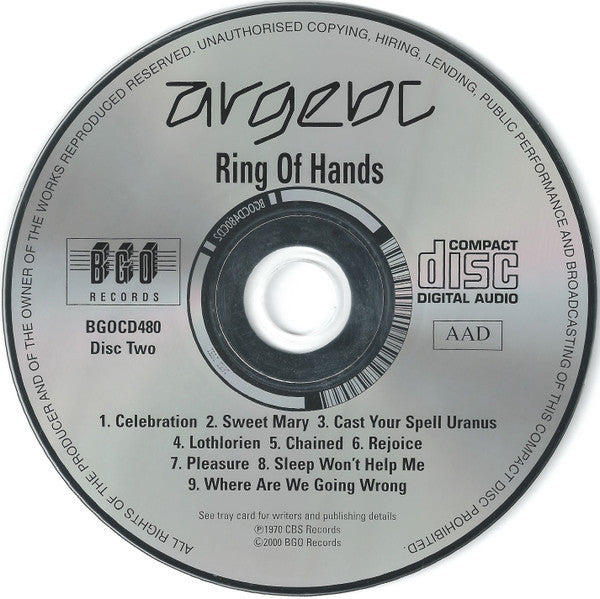 Argent - Argent / Ring Of Hands