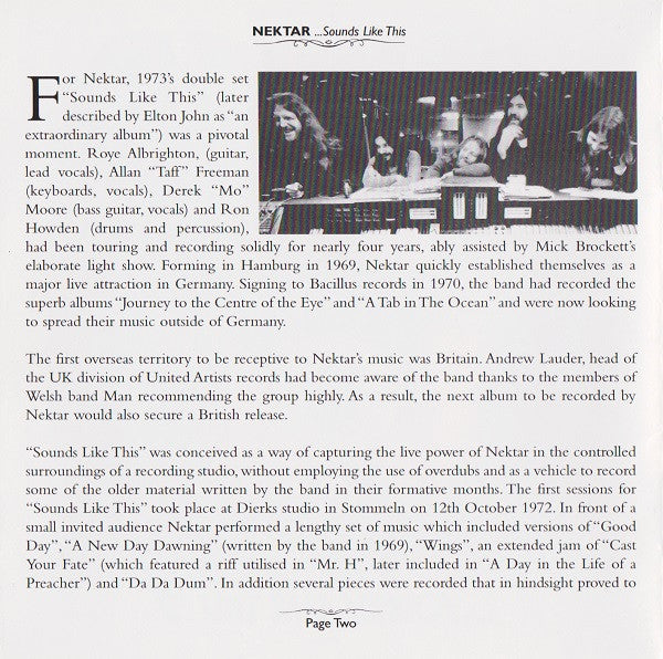 Nektar - ...Sounds Like This