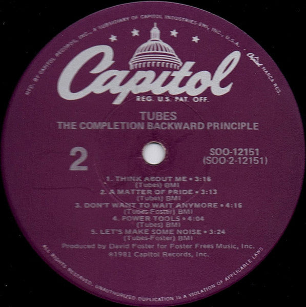 The Tubes - The Completion Backward Principle