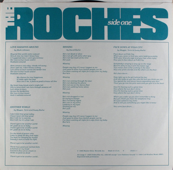 The Roches - Another World