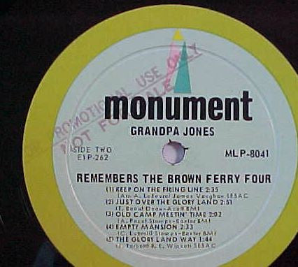 Grandpa Jones - Grandpa Jones Remembers The Brown's Ferry Four