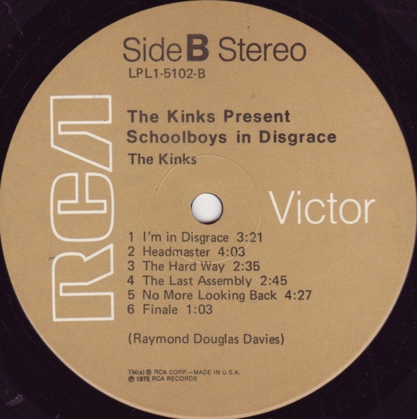 The Kinks - The Kinks Present Schoolboys In Disgrace