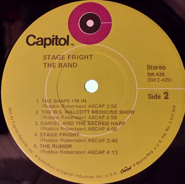 The Band - Stage Fright