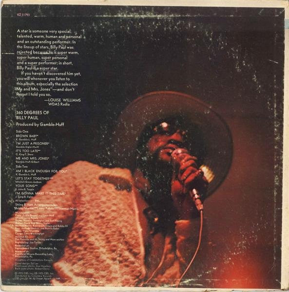 Billy Paul - 360 Degrees Of Billy Paul