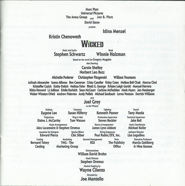 Stephen Schwartz - Wicked (Original Broadway Cast Recording)
