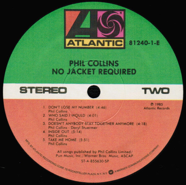 Phil Collins - No Jacket Required