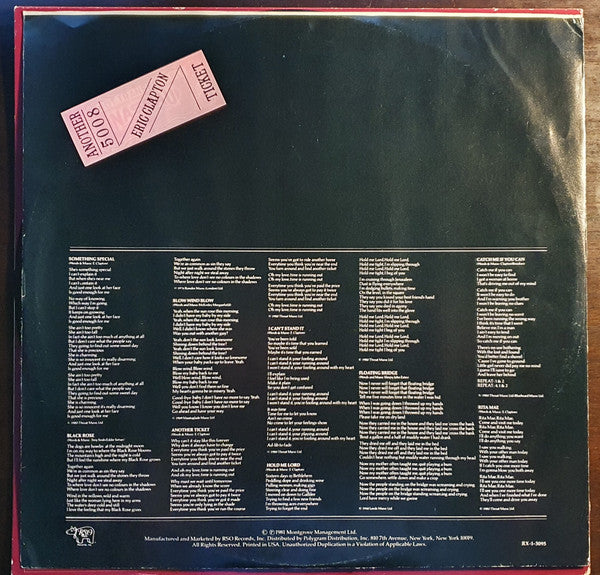 Eric Clapton - Another Ticket