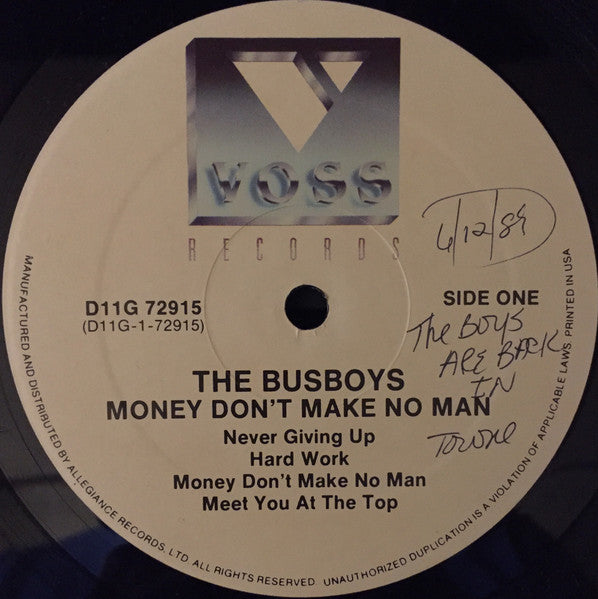 The Bus Boys - Money Don't Make No Man