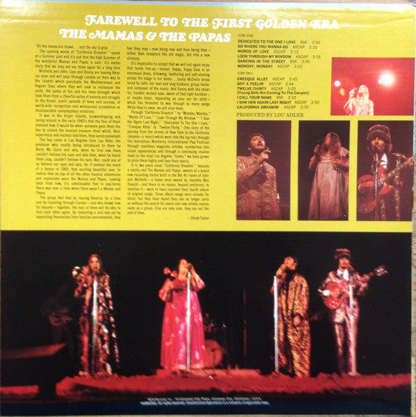 The Mamas & The Papas - Farewell To The First Golden Era
