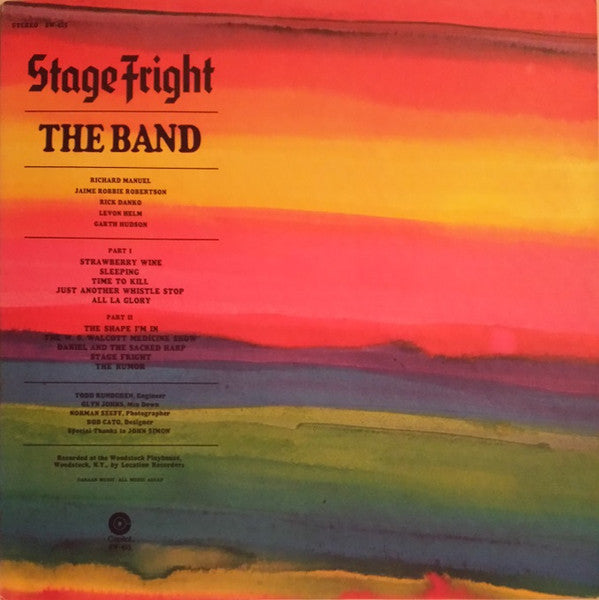 The Band - Stage Fright