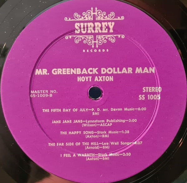 Hoyt Axton - Mr. Greenback Dollar Man