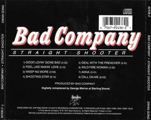 Bad Company (3) - Straight Shooter