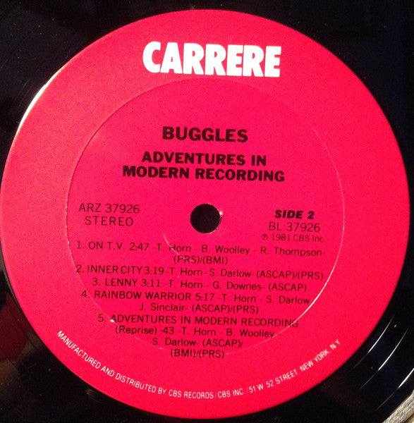 The Buggles - Adventures In Modern Recording