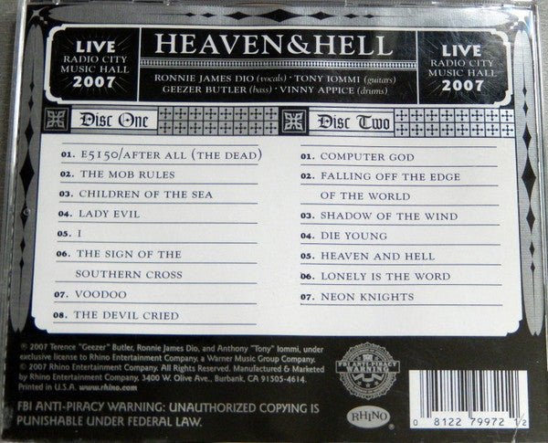 Heaven & Hell (2) - Live From Radio City Music Hall