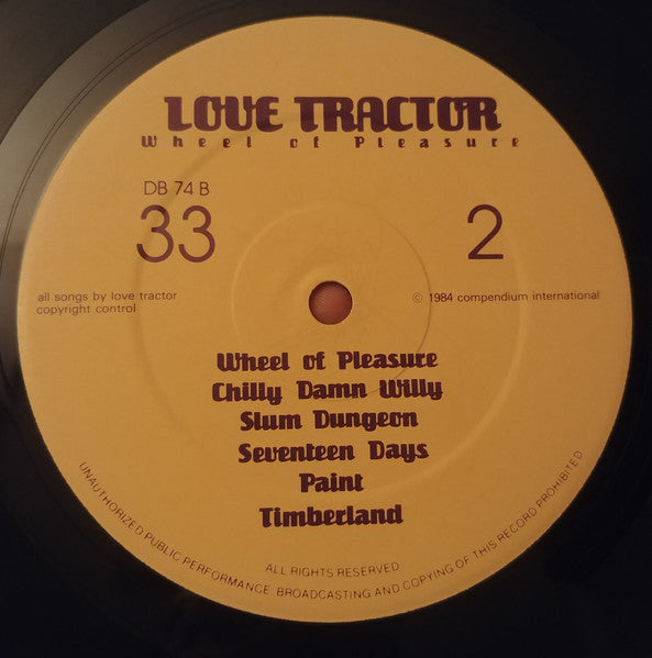 Love Tractor - Wheel Of Pleasure