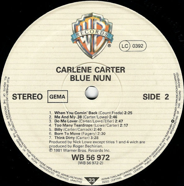 Carlene Carter - Blue Nun