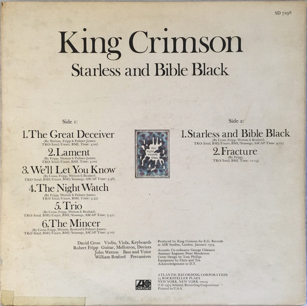 King Crimson - Starless And Bible Black