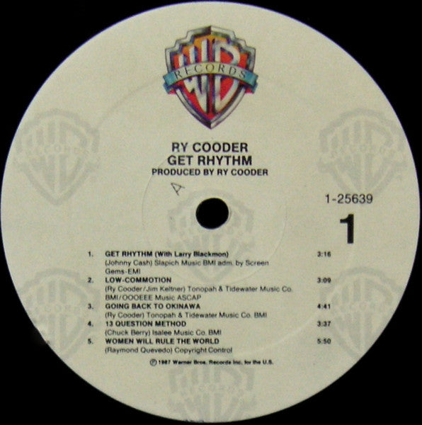 Ry Cooder - Get Rhythm