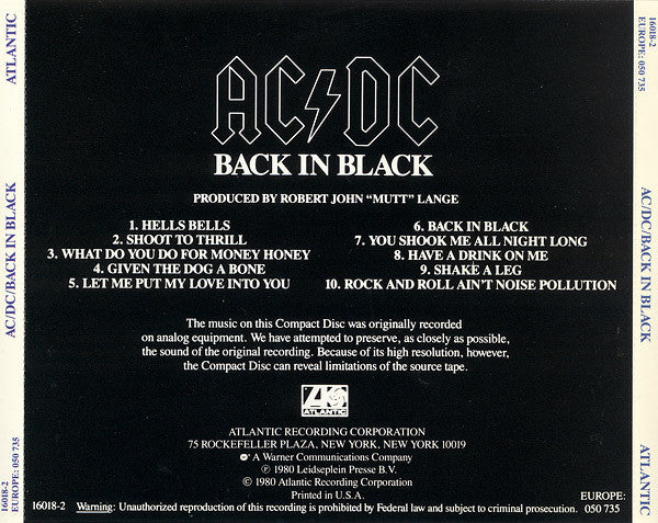 AC/DC - Back In Black