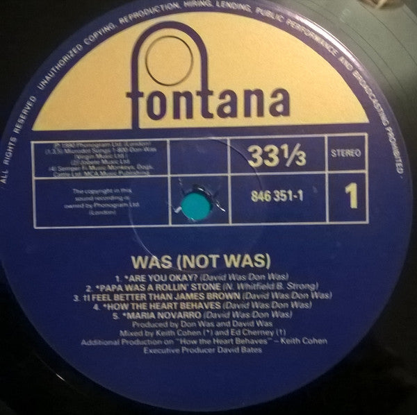 Was (Not Was) - Are You Okay?