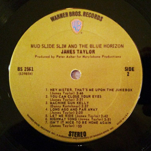 James Taylor (2) - Mud Slide Slim And The Blue Horizon