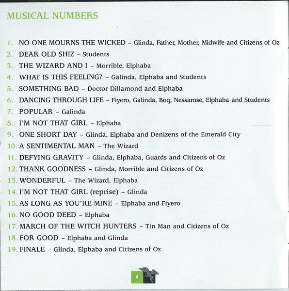 Stephen Schwartz - Wicked (Original Broadway Cast Recording)