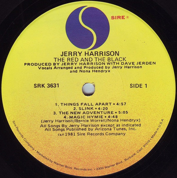 Jerry Harrison - The Red And The Black