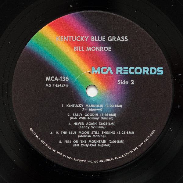 Bill Monroe & His Blue Grass Boys - Kentucky Blue Grass
