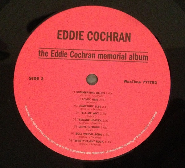 Eddie Cochran - The Eddie Cochran Memorial Album