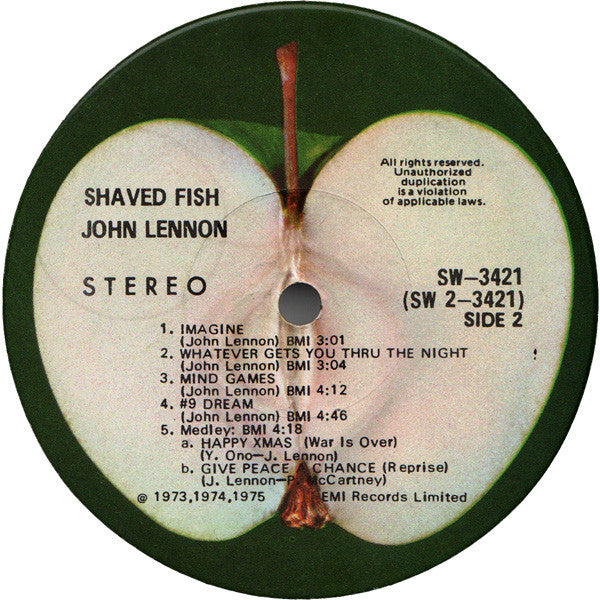 John Lennon - Shaved Fish