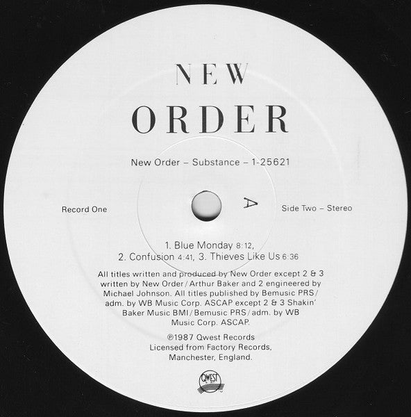 New Order - Substance