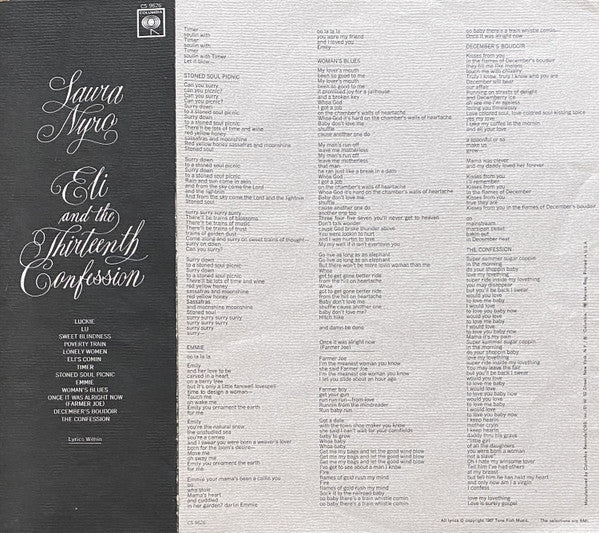 Laura Nyro - Eli And The Thirteenth Confession