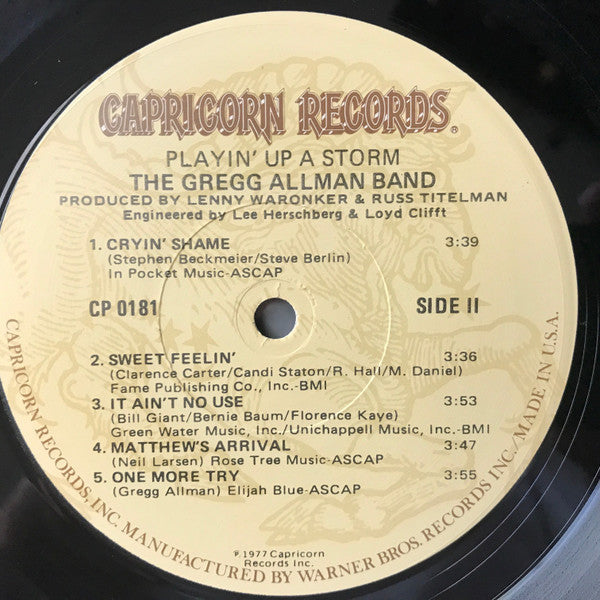 The Gregg Allman Band - Playin' Up A Storm