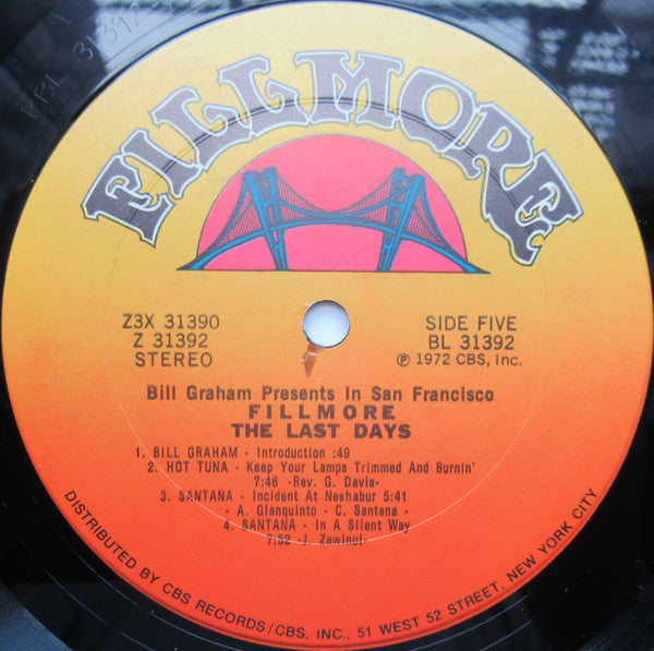 Various - Fillmore - The Last Days