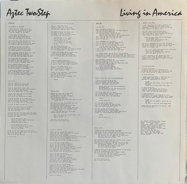 Aztec Two-Step - Living In America